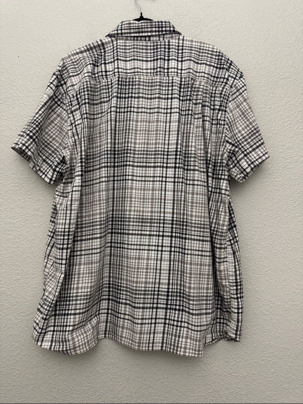Carhartt Shirt Mens Size 2XL Gray Plaid Relaxed Fit Short Sleeve Button Front - Picture 7 of 11